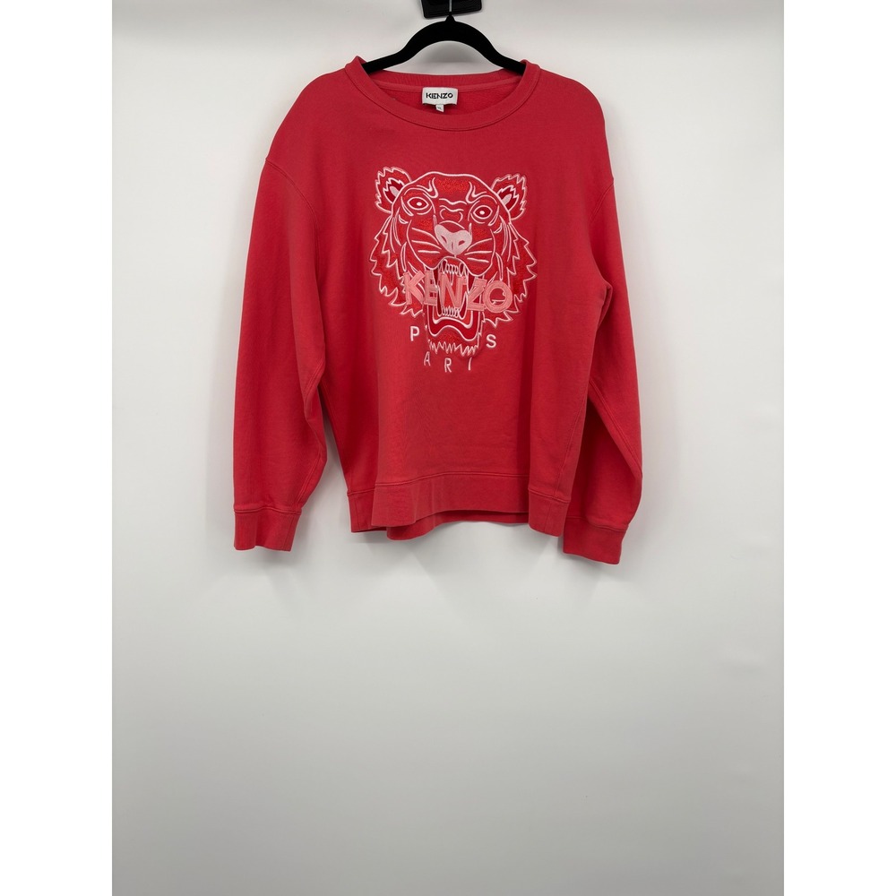 Kenzo Red Sweatshirt with Tiger Graphic